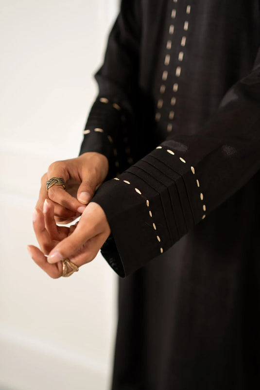 Black Kurta With Pants