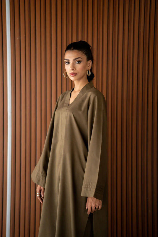 Olive green Kurta With Pants