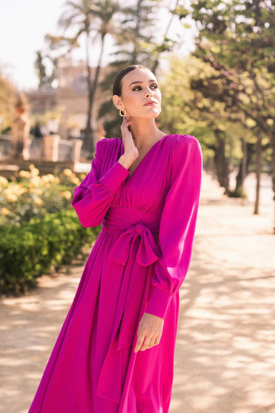 Khushboo & Pankaj - Raspberry Dress