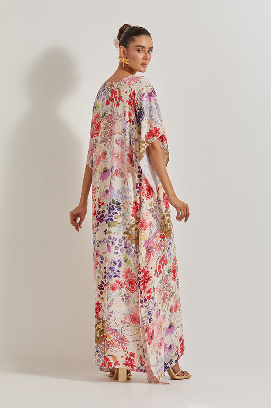 Blooming Burst Kaftan Dress