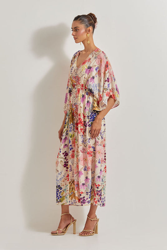 Blooming Burst Rayon Dress