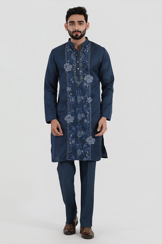 Blue Dahlia Kurta Set