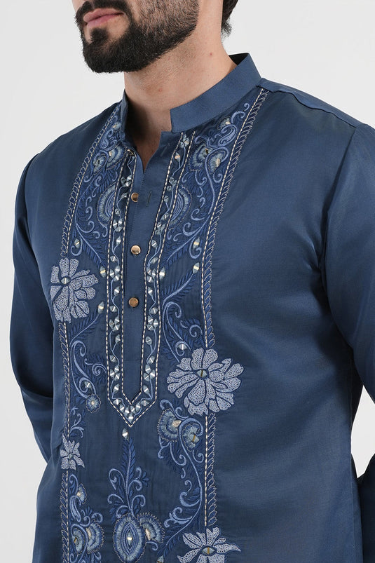 Blue Dahlia Kurta Set