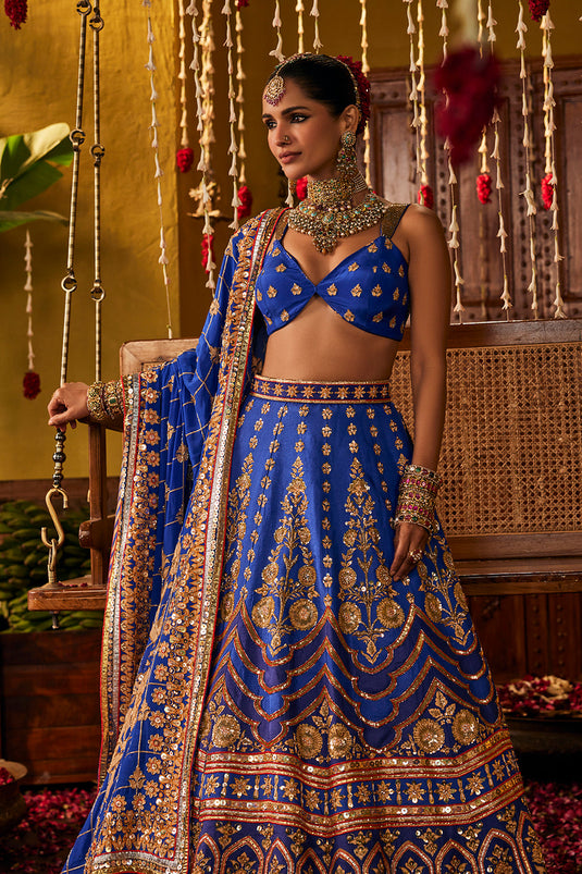 Blue Lehenga Set