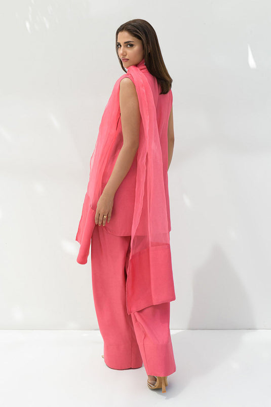 Blush Pink solid Farshi Salwar Set