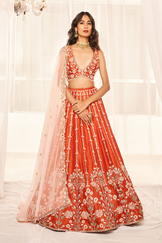 Burnt Orange Bridal Set
