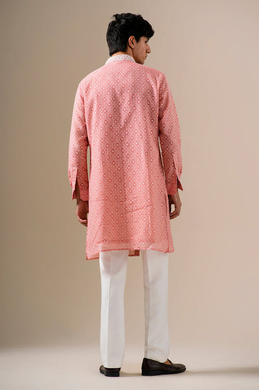 Cerise Glow Kurta Set