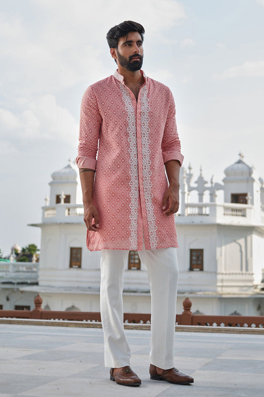 Cerise Glow Kurta Set