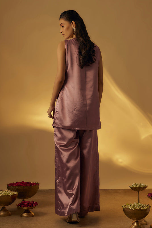 Dusty Pink Short Kurta Set