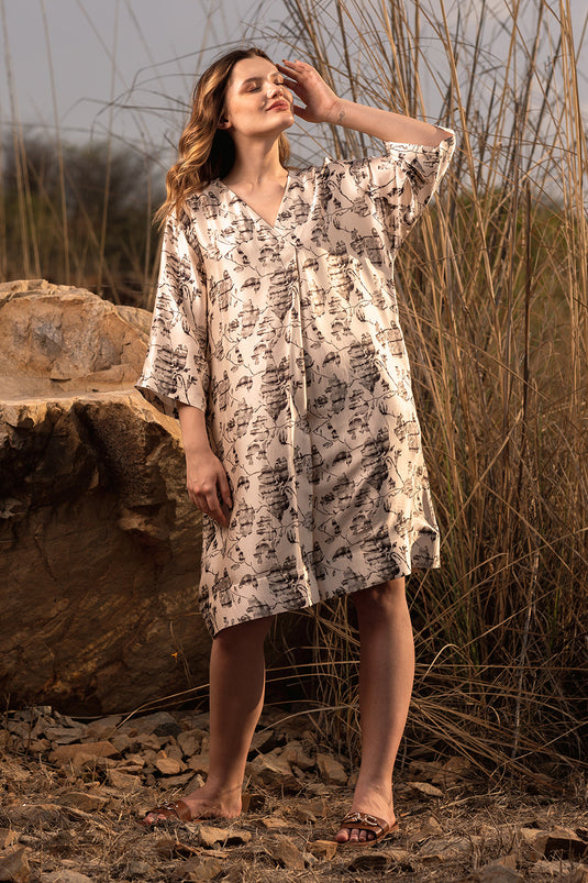 Floral Reverie Kaftan Dress
