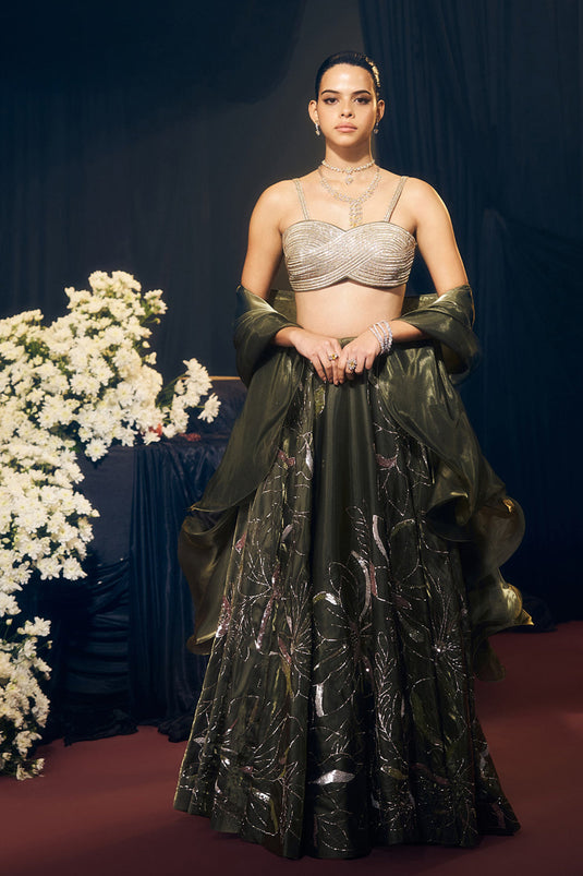 Green Lehenga Set