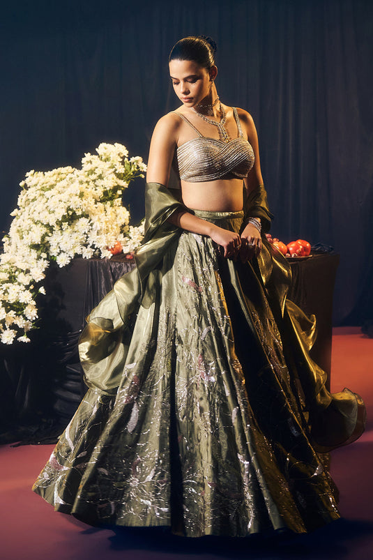 Green Lehenga Set