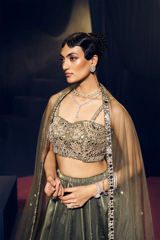 Green Lehenga Set