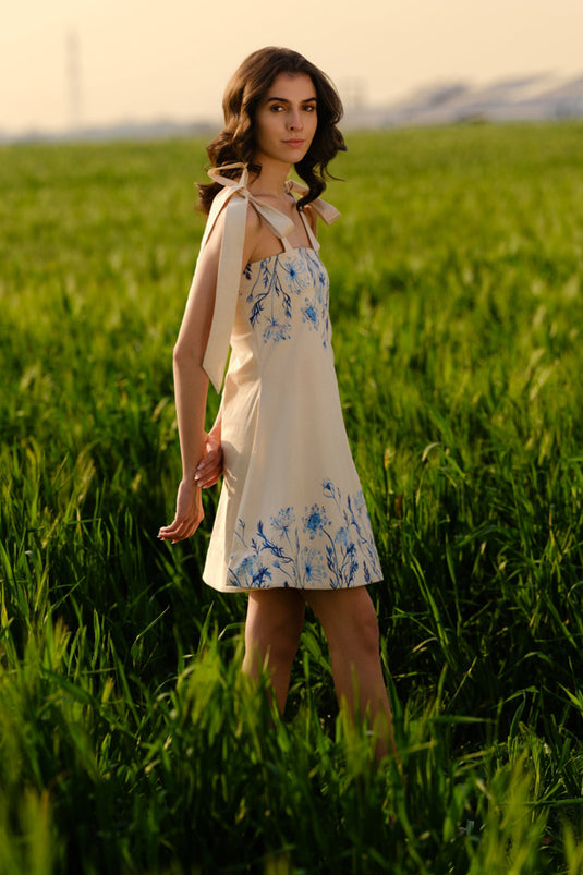 Indigo Meadow Short Dress