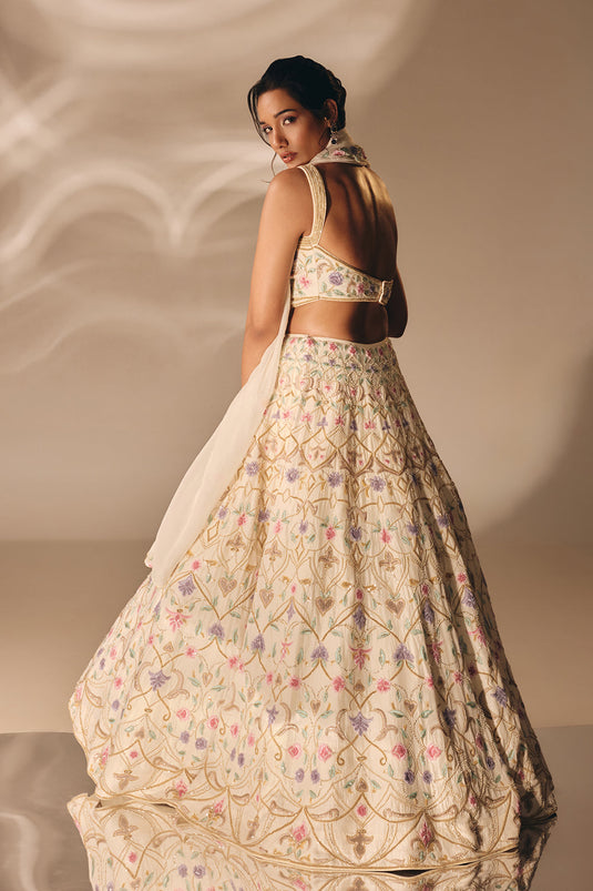 Ivory Bridal Lehenga Set