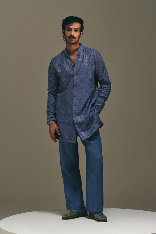 Jibaro Front Open Kurta Set