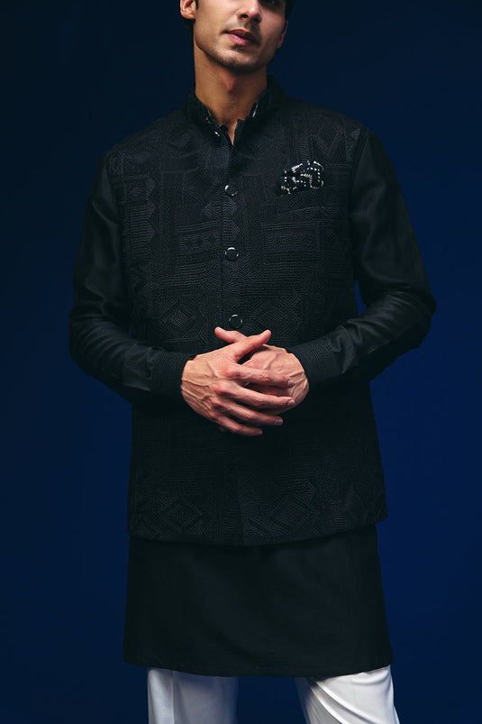 Jibaro Nehru Jacket Set