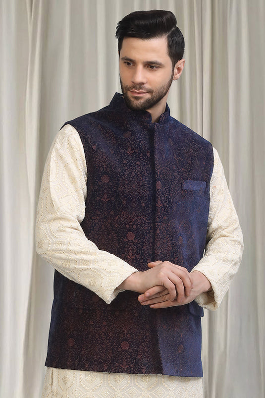 Khaas Intricate Embroidered Velvet Bandi Only