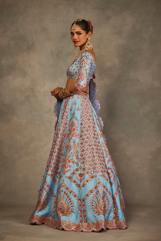 Light Blue Lehenga Set