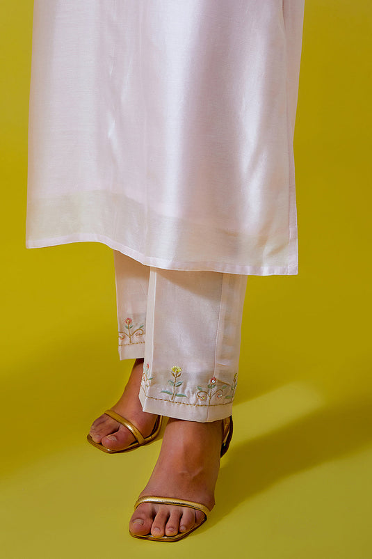 Light Pink Kaftan styke kurta with pant