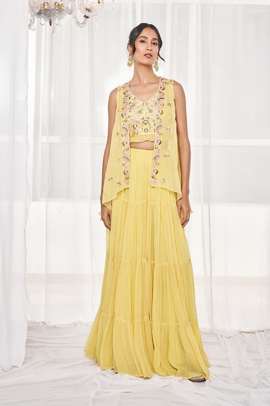 Lime Green Sharara Set