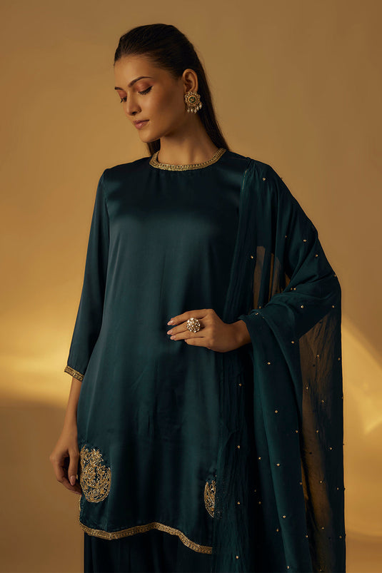 Midnight Blue Farshi Salwar Set