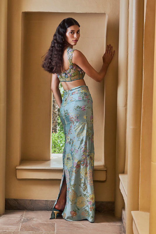 Mint Skirt Set