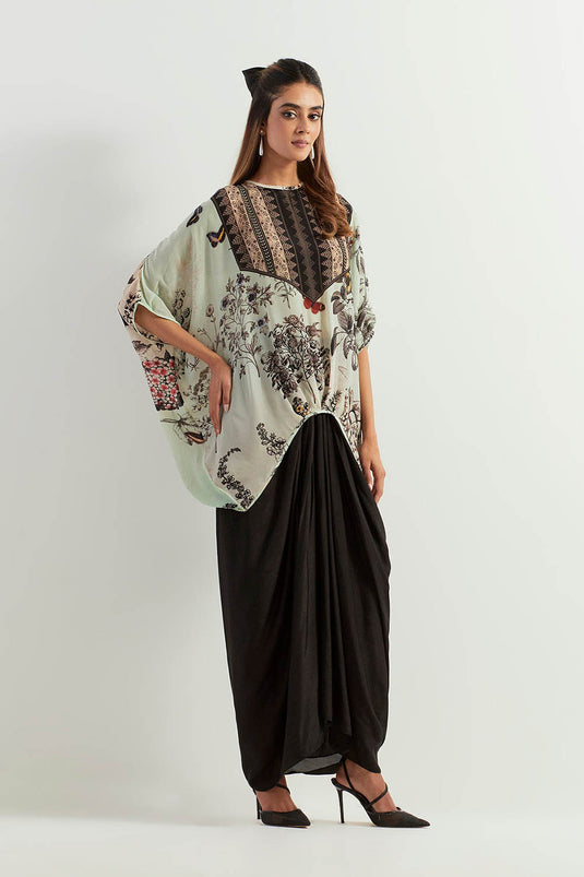 Multi Colour Cape With Skirt