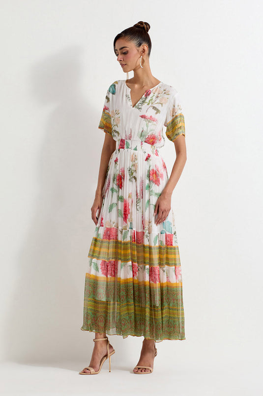 Multi Colour Chiffon Dress