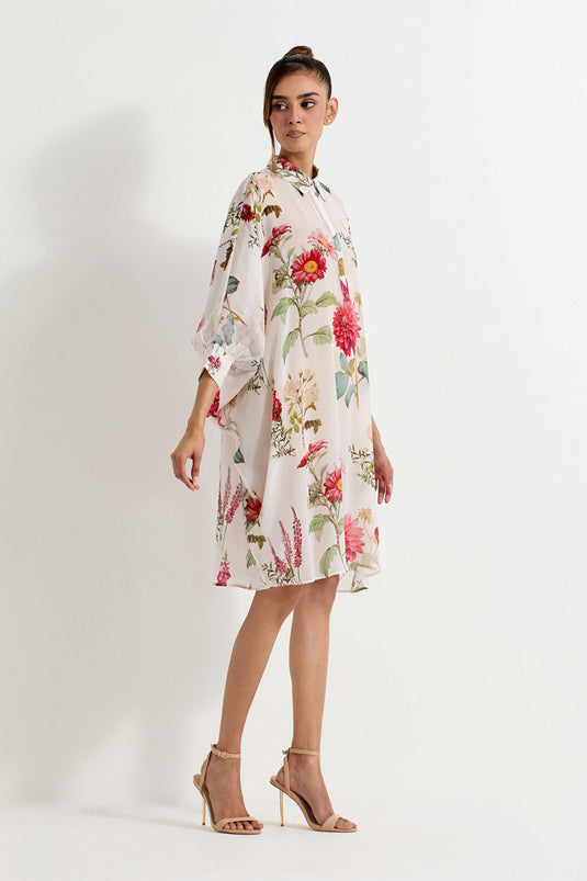 Multi Colour Crepe Dress