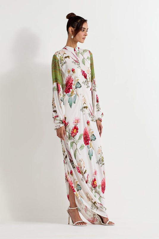 Multi Colour Dress In Georgette