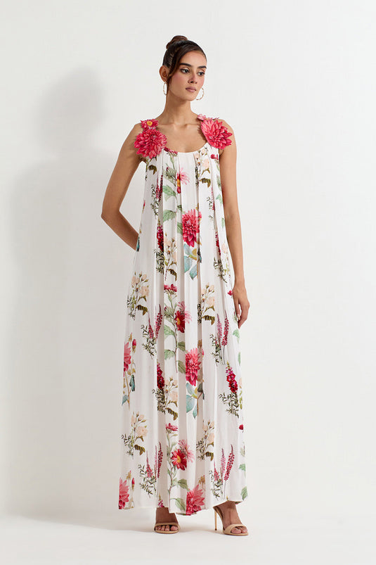 Multi Colour Gerogette Dress