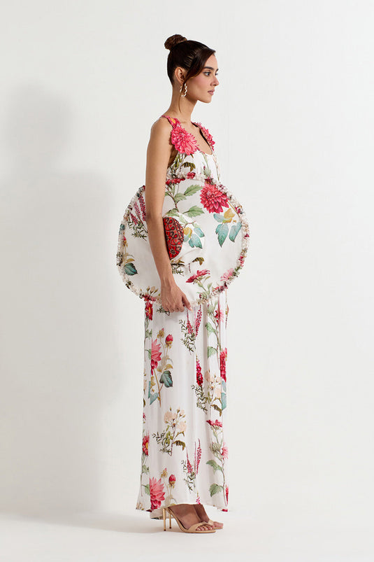 Multi Colour Gerogette Dress