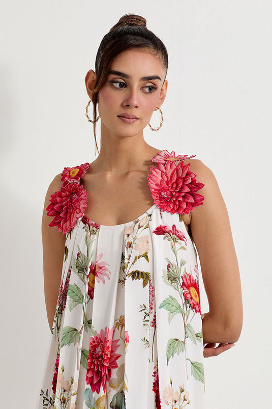 Multi Colour Gerogette Dress