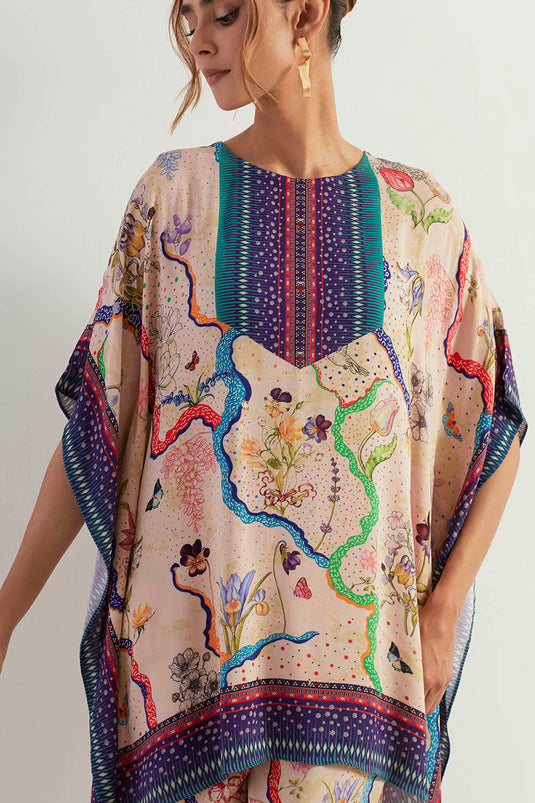 Multi Colour High Low With Pants