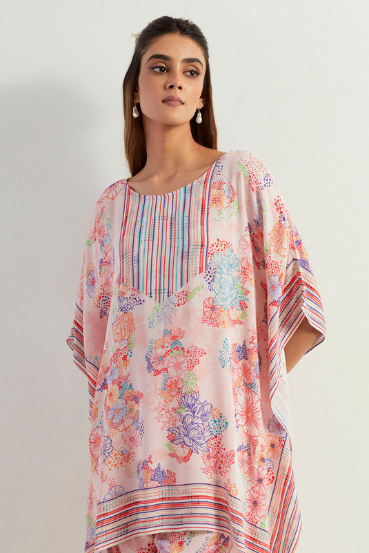 Multi Colour High Low With Pants