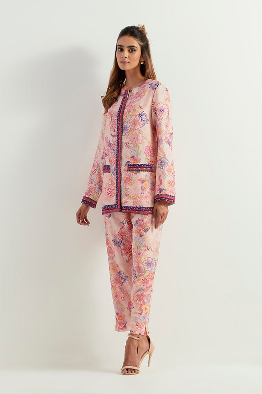 Multi Colour Jacket With Pants