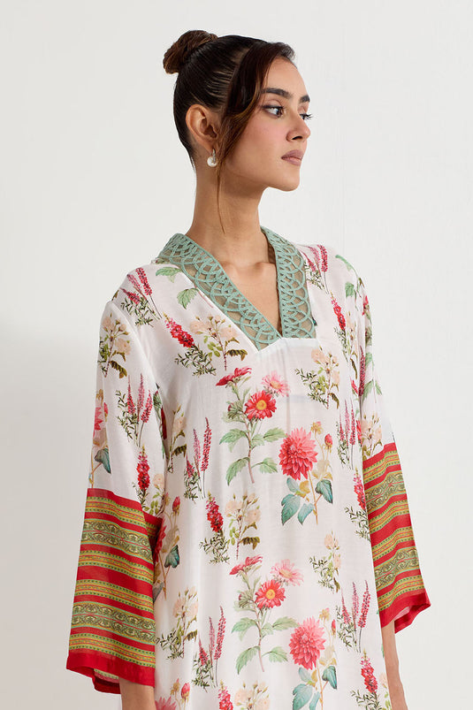 Multi Colour Modal Silk Kurta With Pants