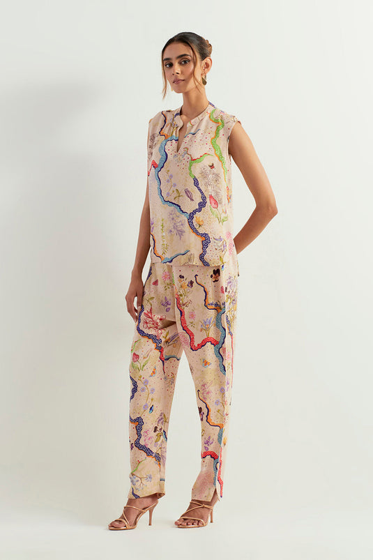 Multi Colour Top With Pants