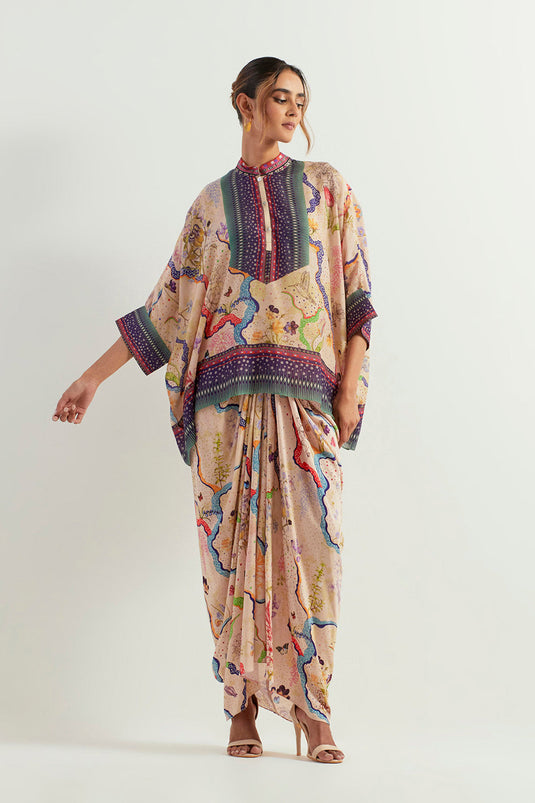Multi Colour Top With Skirt
