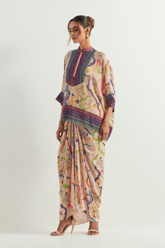 Multi Colour Top With Skirt