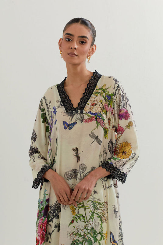 Multi Colour Tunic With Pant