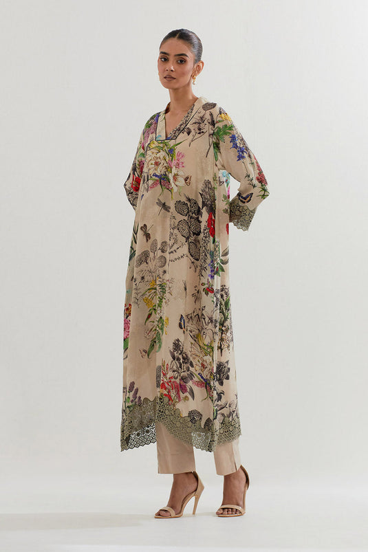 Multi Colour Tunic With Pant