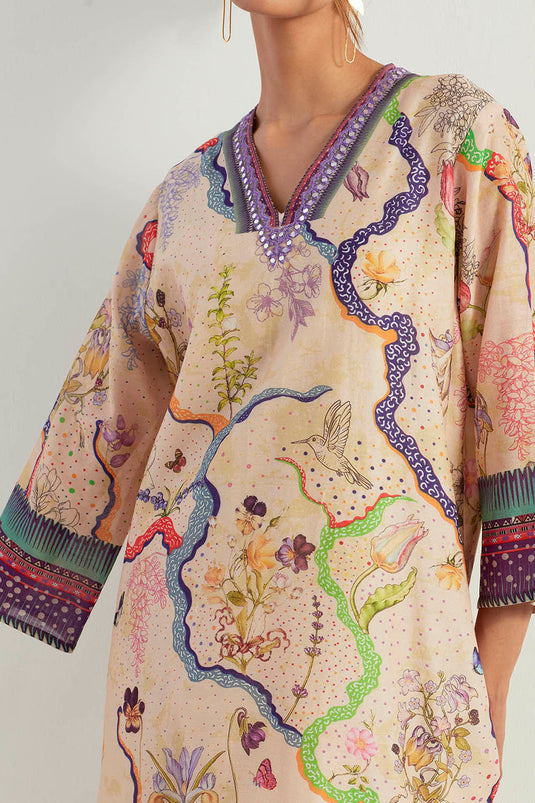 Multi Colour Tunic With Pants
