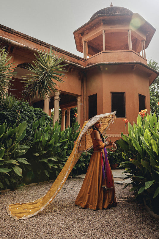 Mustard Heer Lehenga Set