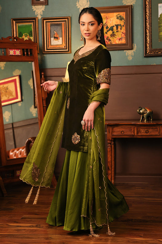 Olive Sharara Set