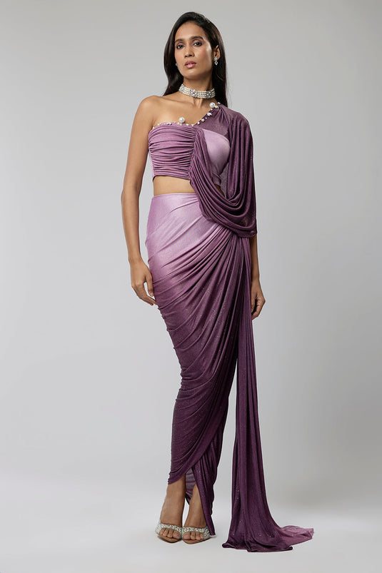 Ombre Purple Two-Piece Co-ord Set