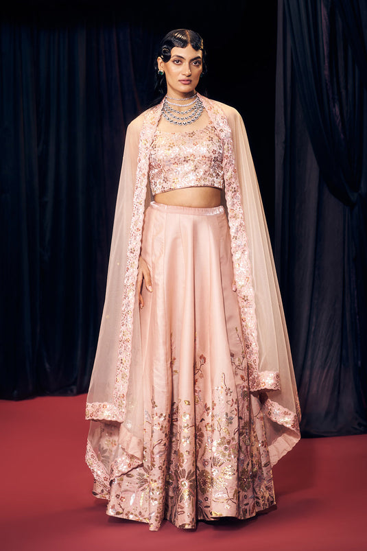 Pastel Pink Lehenga Set