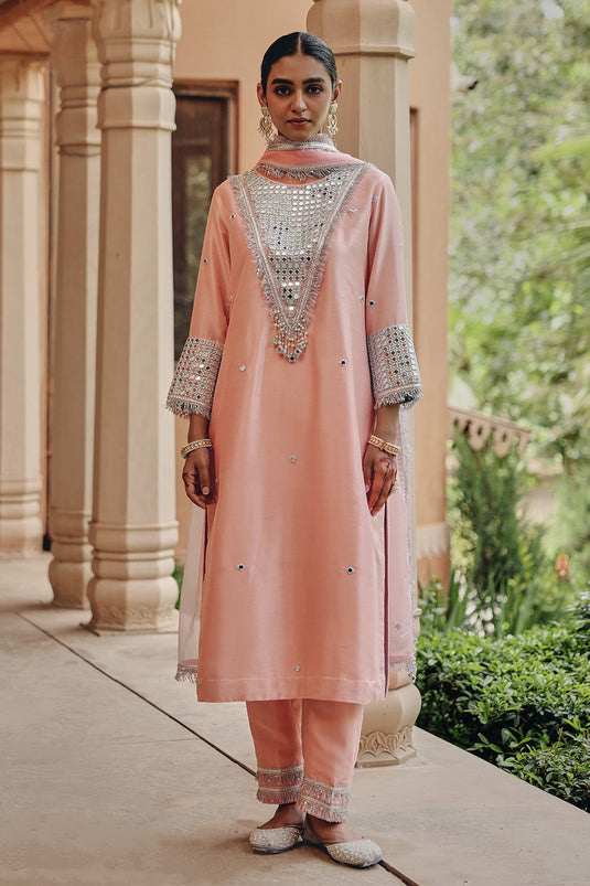 Peach Noor-E-Saheli Set