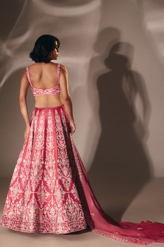 Pink Bridal Lehenga Set